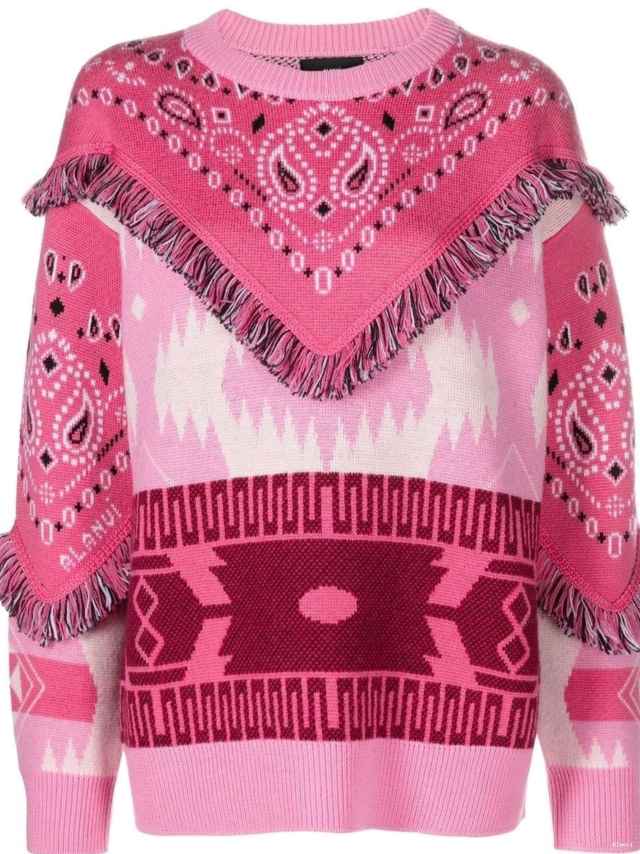 Cheap Women fringed Bandana jumper Icon Alanui 0809